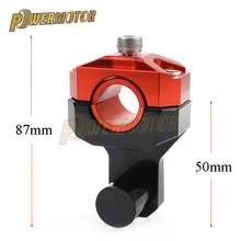 Мотоцикл Заготовка ЧПУ алюминиевые крепежные зажимы стояк руль модифицированный повышающий руль для Honda Kawasaki Ducati Yamaha KTM