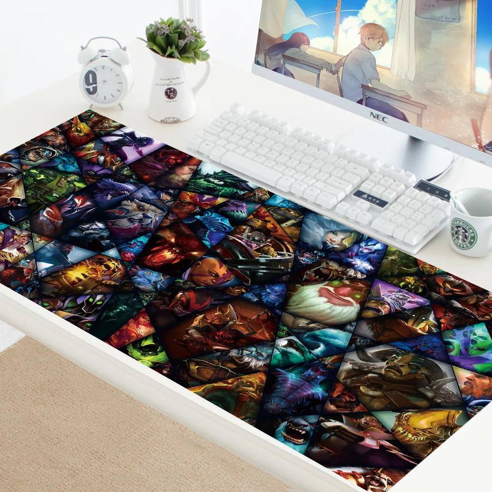 Коврик для мыши DOTA LOGO XL, большой коврик для мыши с запирающимся краем, резиновый, для ноутбука, DOTA2, для компьютера, геймера, ПК, игровая клавиатура, коврики для мыши, коврик для csgo