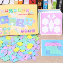 190 шт. Макарон Пазлы различные Пазлы деревянные ранние детские обучения и образования дети Монтессори игрушки подарки