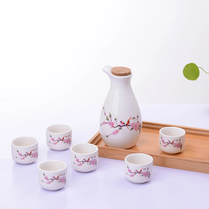 1Pot 6cup винтажный керамический горшок набор чашек японский стиль хип колбы для дома, кухни, офиса