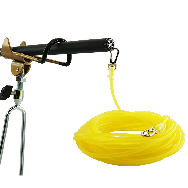Fishing Rope 3/5/8/10/15/20m Fishing Pole Rope Protection Elastic Rubber rope Prevent Missing Hooks Safety Anti-winding Hose Anti-bite