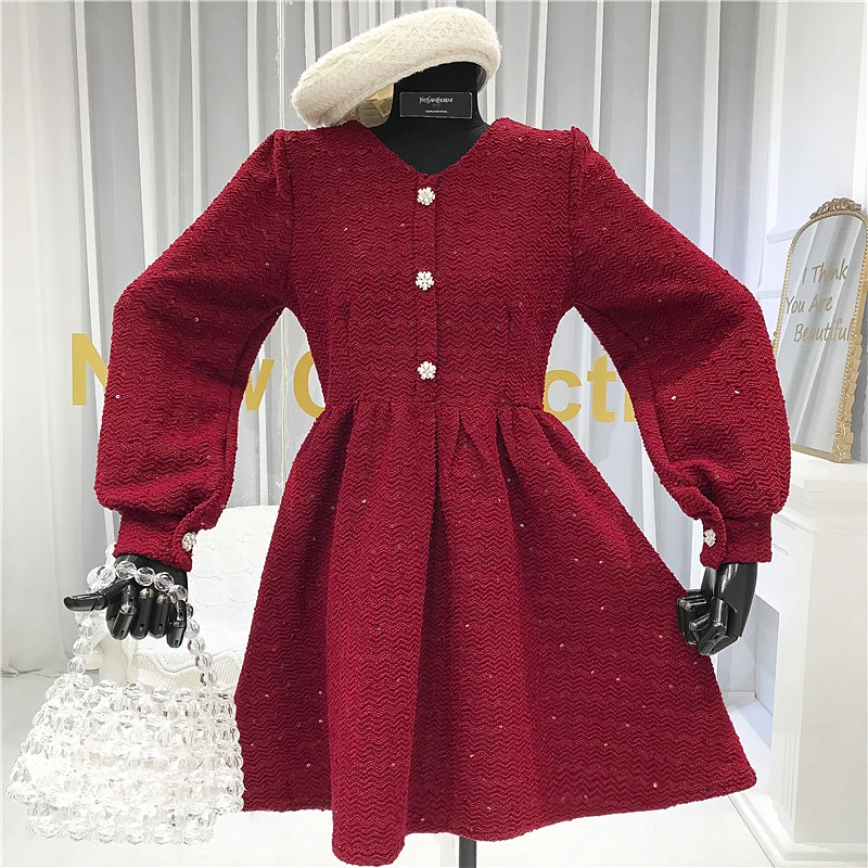 Женское блестящее платье ALPHALMODA с V образным вырезом высокой талией и длинными