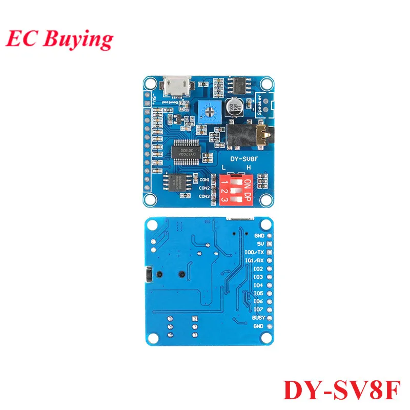 Modulo Vocale DY-SV5W Per Riproduzione Audio - Controllo Via UART, SD/TF E Amplificatore 5W