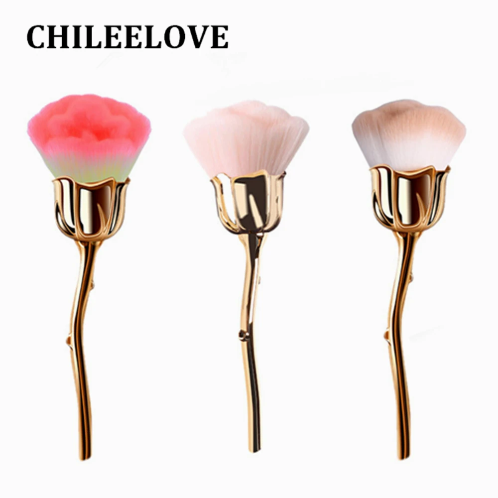 CHILEELOVE 1 шт. одна розовая большая площадь роза цветок лепесток макияж кисти для