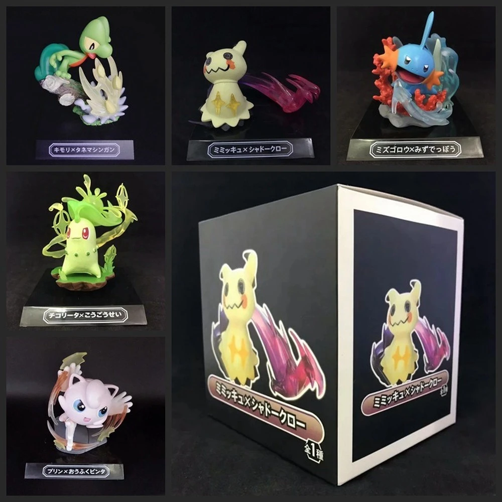 Original Takara Tomy Pokemon Q Posket Mimikyu Jigglypuff Chikorita Mudkip Action Figure Toys Decoration Models For Kids Gifts Action Figures Aliexpress