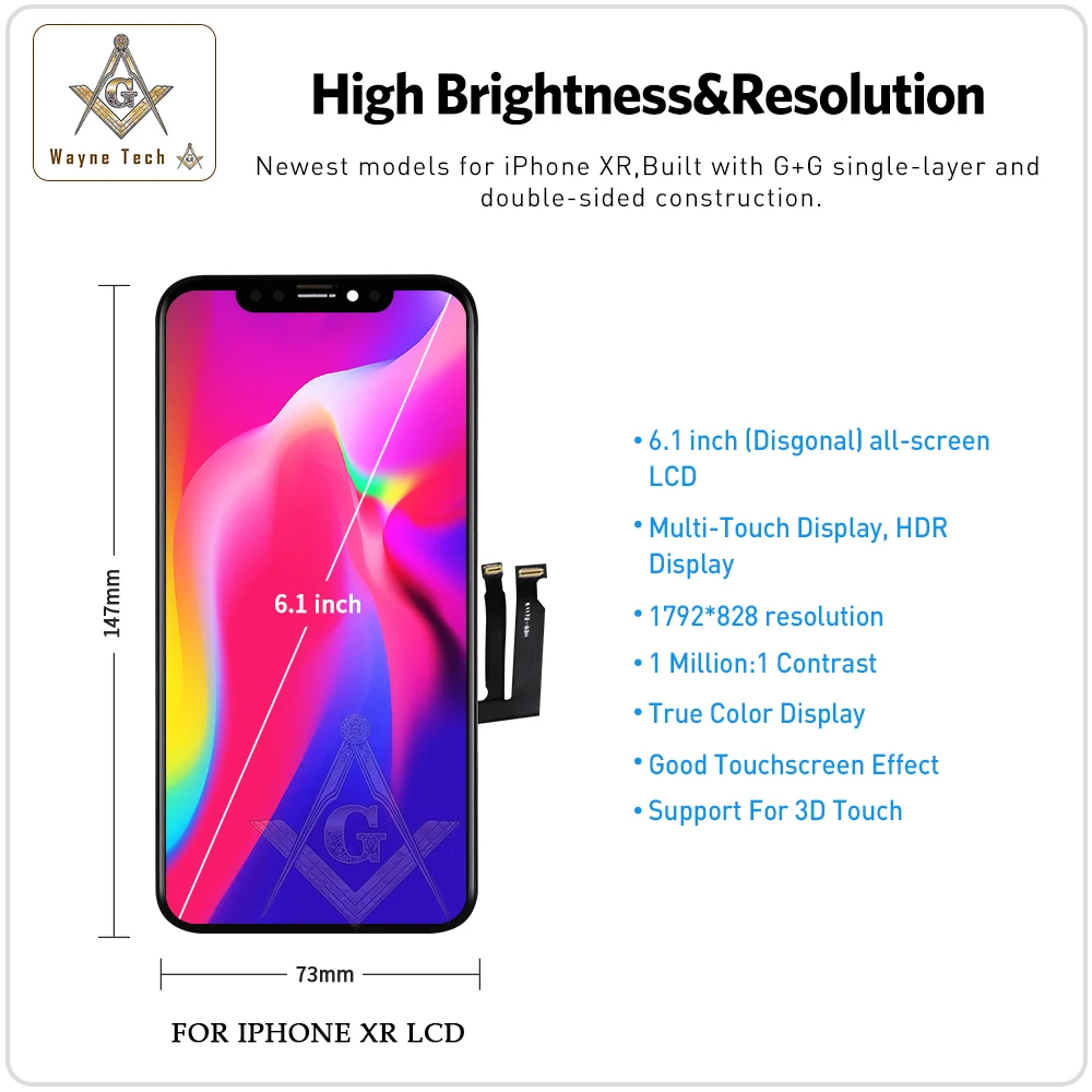 Протестированный гарантия для iPhone X XR XS MAX дисплей OLED 6,5 дюйма для iPhone XS MAX AMOLED замена экрана дисплея