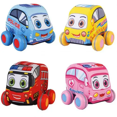 4pcs 4 шт./компл. для маленьких детей развивающая и обучающая игрушка мозг развивать вытяните назад автомобиль - Цвет: 4pcs