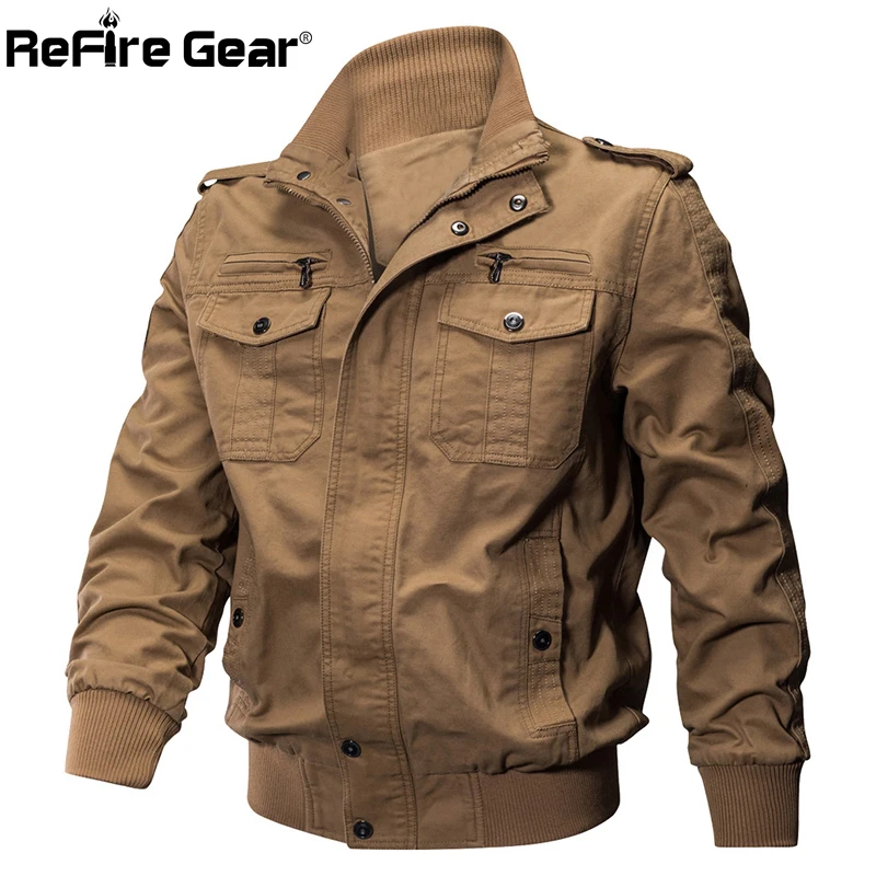 Мужская Военная тактическая куртка ReFire Gear зимняя теплая армейская куртка-бомбер