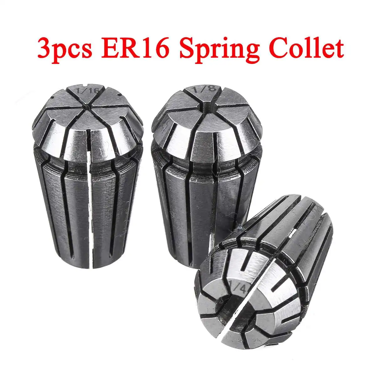 ER16 1//4/" Spring Collet For CNC Milling Lathe Engraving Machine