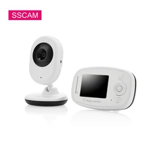 Беспроводной Детский монитор видео 2,4 дюймов цветной ЖК-дисплей двухсторонний голосовой разговор температура обнаружения воспроизведения музыки Детский Монитор ing