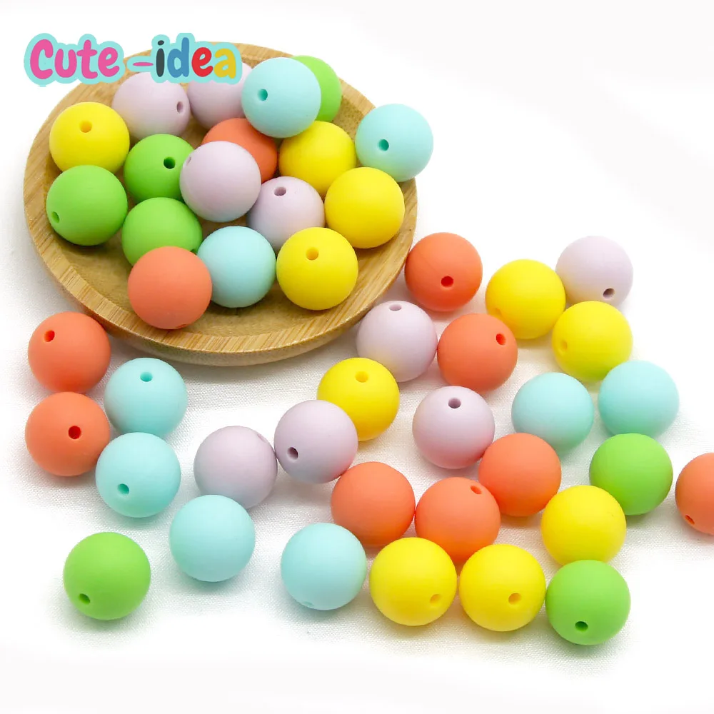 Силиконовые бусины Cute-Idea 50 шт./лот 9/12 мм