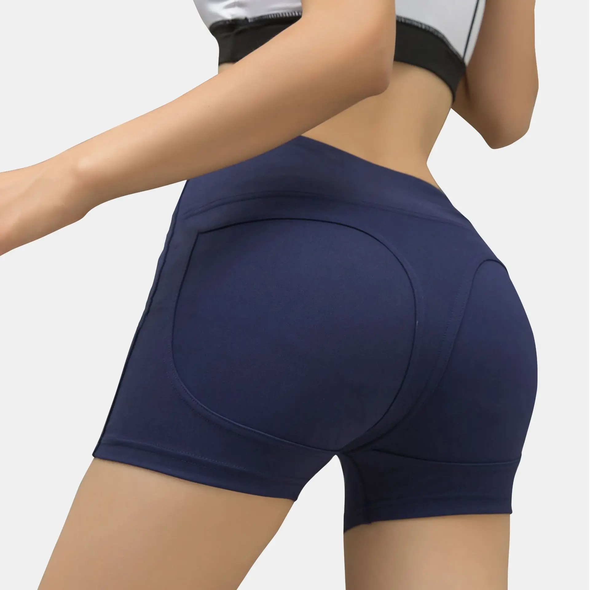 Спортивные шорты для фитнеса, бега, персика, ягодиц, подтягивающие, женские, эластичные, впитывающие пот, быстросохнущие, дышащие, для йоги, Sho