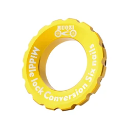 Enhanced Bike Hub Disc Brake Adapter Cover (Gold)