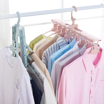 

Multi-functional Folding Storage Hanger Support Hangers For Clothes Drying Rack Space Saving Household Storage Hanger