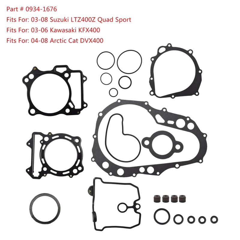 69HF Complete Gasket Kit Set Top and Bottom End Fit for Suzuki LTZ400 Z400 LTZ 400 Qu 3
