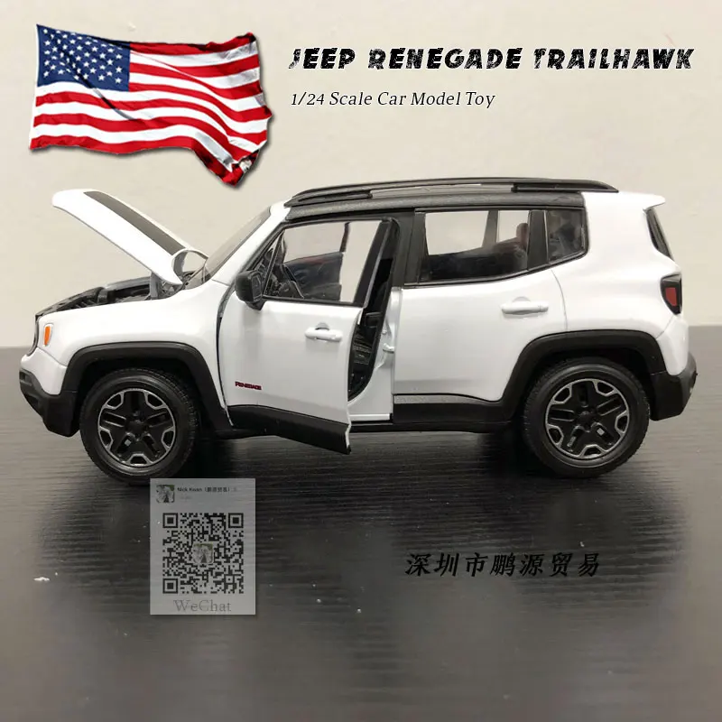3 шт./лот оптовая продажа WELLY масштаб 1/24 США Jeep Renegade Trailhawk SUV литая металлическая
