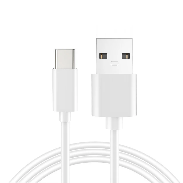 Белый HAO-JIE кабель usb type-C 2.4A Быстрая зарядка P20 P30 LG XM зарядное устройство для синхронизации данных нейлоновый провод для Samsung Galaxy Note S9 S8 Plus - Цвет: Белый