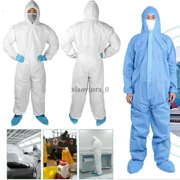 

Pudcoco Free Shipping Disposable Protective Overall Suit Splashproof Protective Isolation Waterproof Dustproof Clothing