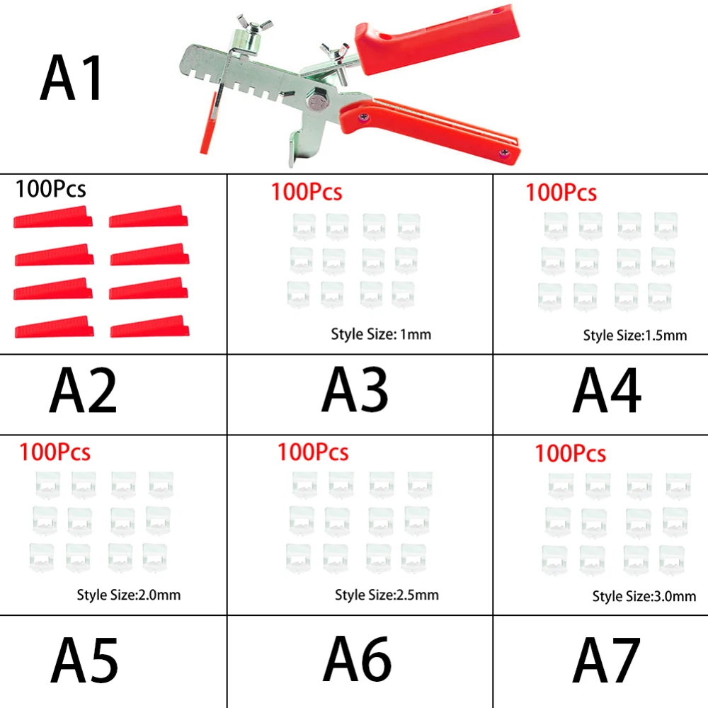 

Adjustable Floor Wall Tiles Installation Locator Flat Gap Plastic Measurement Tool Set Ceramic Accurate Tile Leveling Pliers