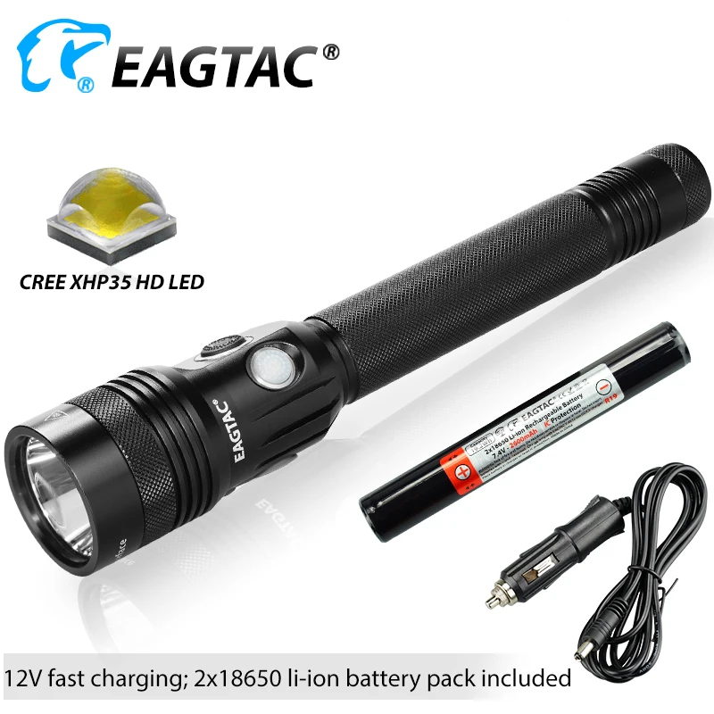 EAGTAC GX30L2R перезаряжаемый светодиодный фонарик для полицейской охоты, поиска 2250 люменов, батарея в комплекте
