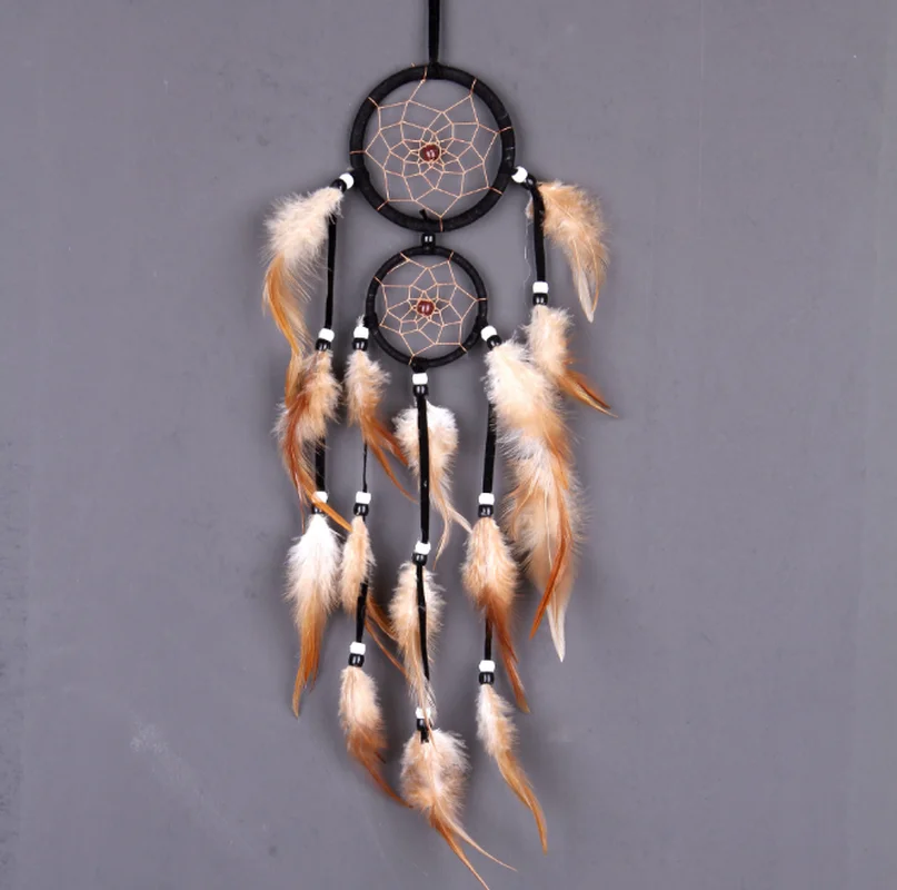 Pretty Wholesale vintage dream catcher long feather for Kids and Adults 