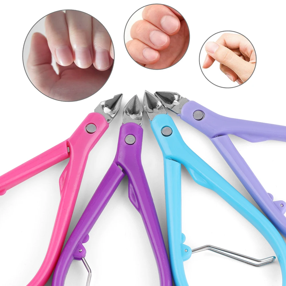 

1PC Professional Stainless Steel Toe Finger Cuticle Nipper Clipper Trimmer Cutter Plier Scissors Nail Manicure Tool Color Random