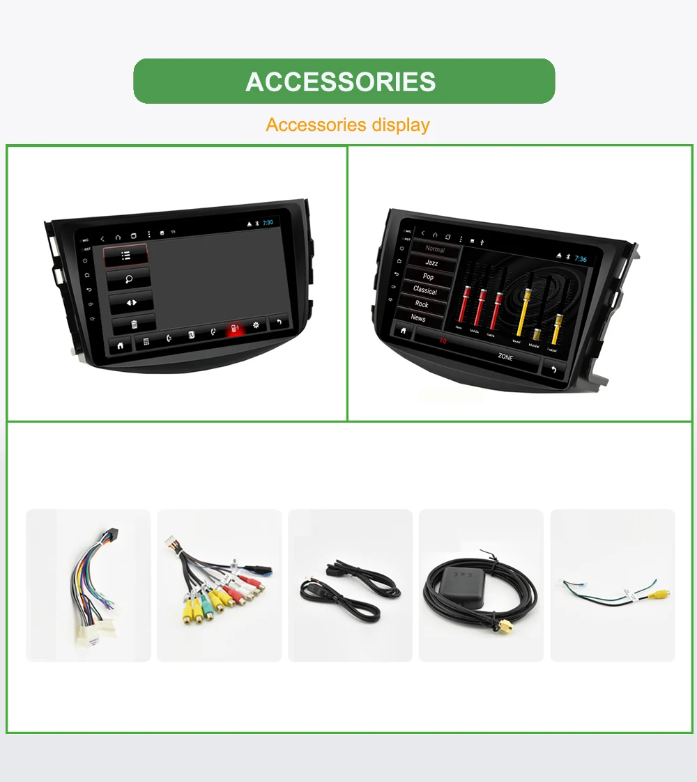 Clearance Bonroad Double Din Android 9.0  Octa Core  Car Multimedia Player For TOYOTA RAV4  Car Radio Stereo, DVD Player GPS Navigation 14