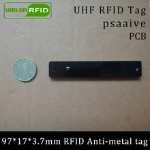 UHF RFID металлическая бирка 915 МГц 868 МГц Alien higgs3 EPCC1G2 6C 97*17*3,7 мм тонкая полка для товаров PCB смарт-карты пассивные RFID метки