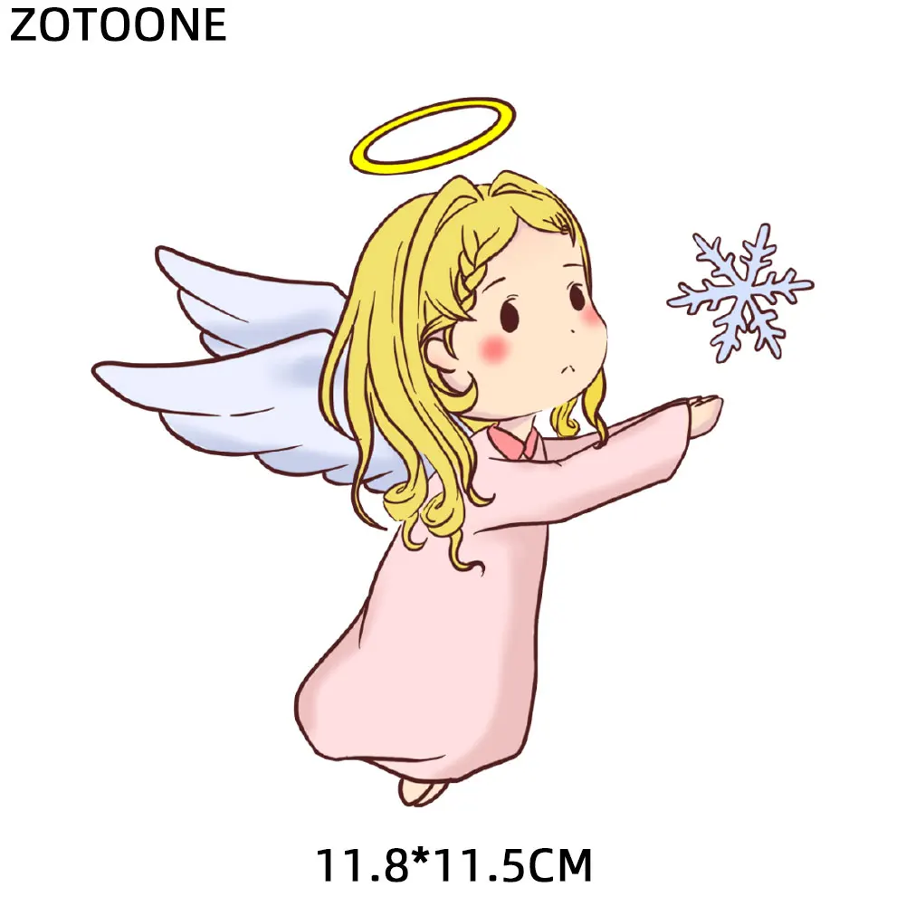 ZOTOONE Железный На милый мультфильм Ангел патч передачи для одежды Аппликации DIY футболка тепло передачи аппликации стикер E