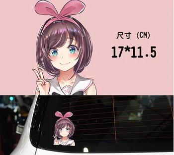 

LEFT SIDE Car DIY Waterproof Sunscreen Decoration Sticker Fashion Cartoon Anime Car Scratch Stickers Rear Window Stickers