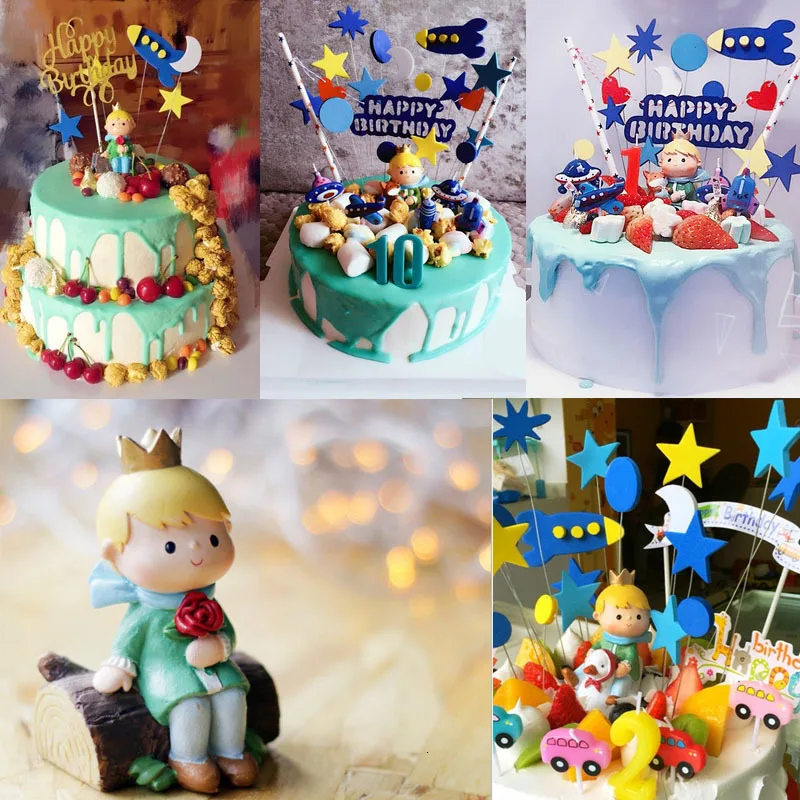 Маленький принц мини фигурки декоративные украшения настольные миниатюры украшения торта домашний декор День рождения украшения