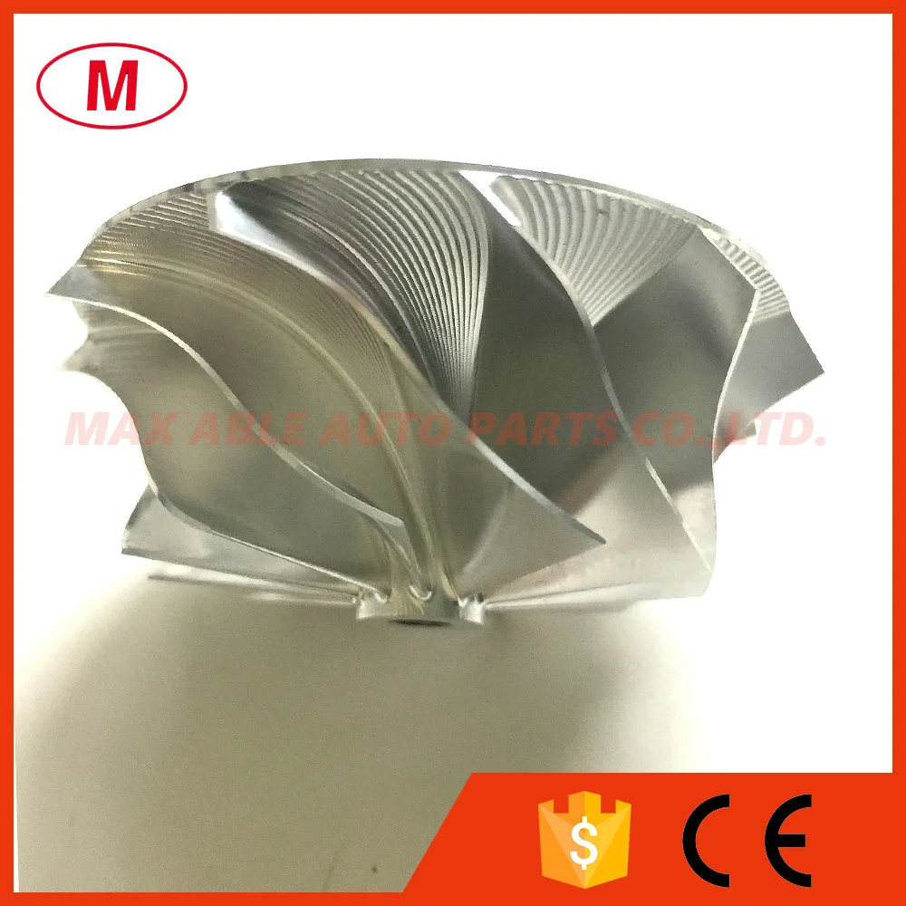 HT12B 46.02/58.00mm 11+0 blades High Performance Forward Turbo Billet Compressor wheel/Aluminum 2068/Turbocharger Milling wheel