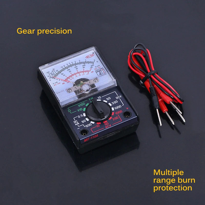 Стрелочный мультиметр черный безопасный точный указатель Voltimeter электрический AC/DC Омметр Вольтметр Амперметр мультиметр мульти тестер