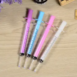(Лидер продаж) 0,38 мм милый каваи прозрачный шприц креативные гелевые ручки шариковые ручки для офиса письменные принадлежности