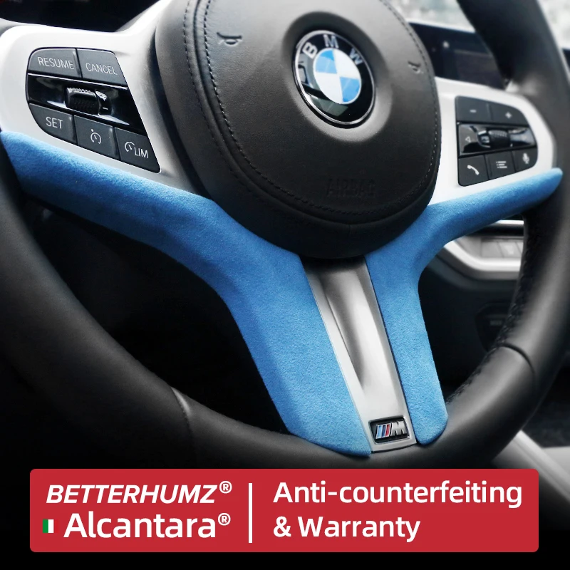ALCANTARA Steering Wheel Cover Trim Strip For BMW G20 G28 G29 G30 G32