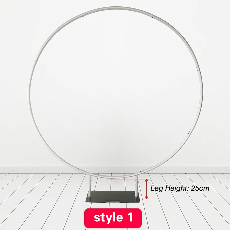 US $289.00 Funnytree Round Background Wedding Arch Stand Custom Mariage Party Circle Frame Birthday Party DIY Outdoor Backdrop Support