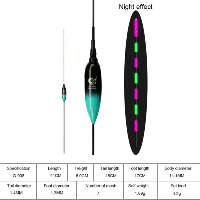 День/Ночь двойное использование поплавок водонепроницаемый холодный светильник электронный поплавки светящийся буй для рыбалки на открытом воздухе - Цвет: A8