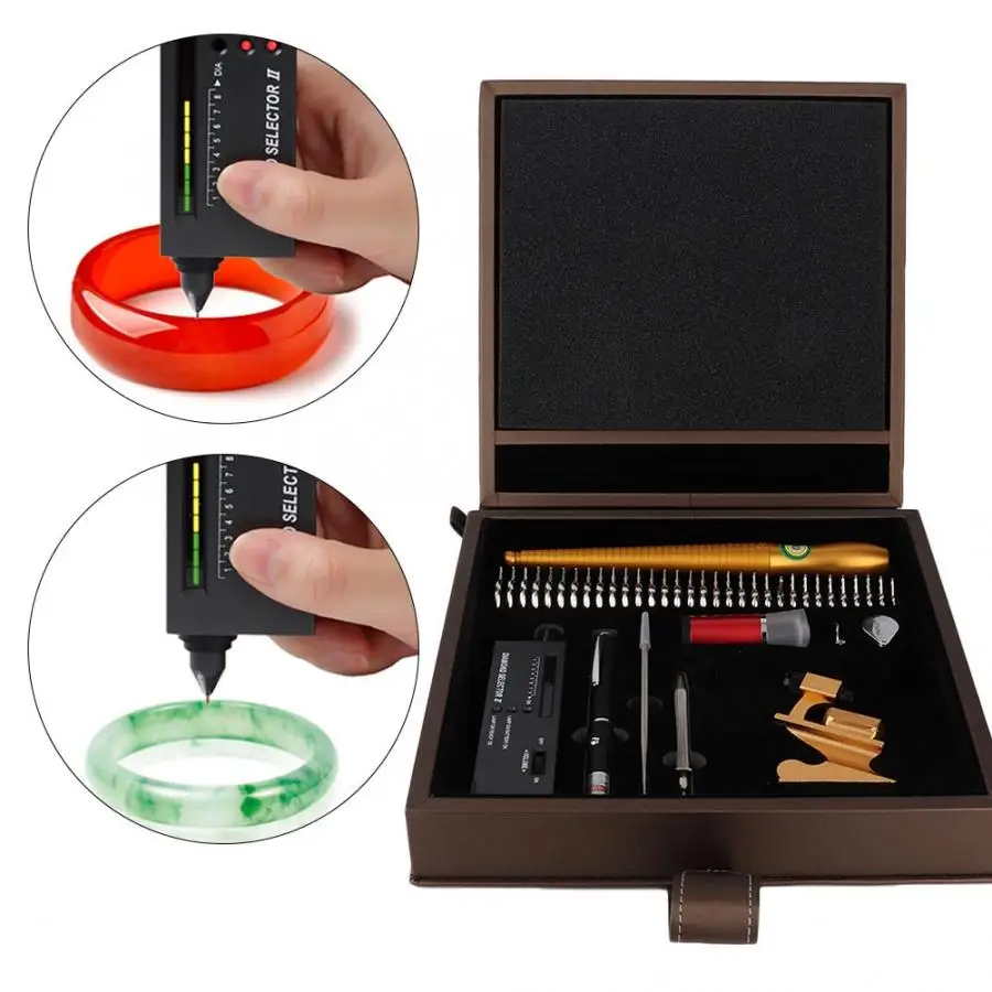 

Transparent Epoxy Resin Jewelry Diamond Detector Observer Tool Gemstone Tester Gems Identification Pen Set Jewellery Tool