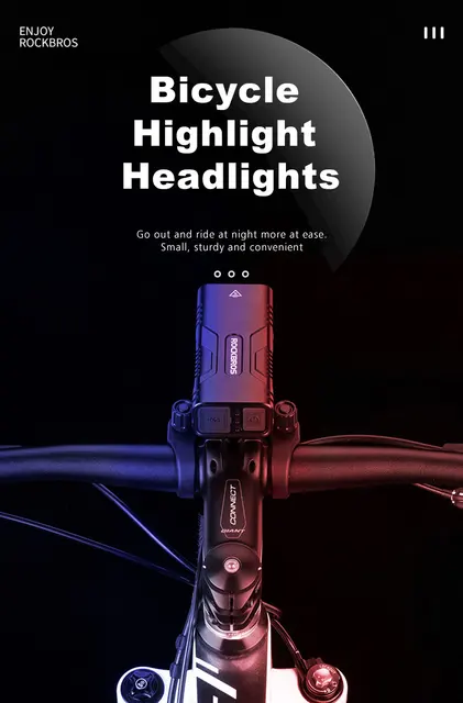 ROCKRBOS Bicycle Light 850LM 10000mAh Bike Headlight Aluminum