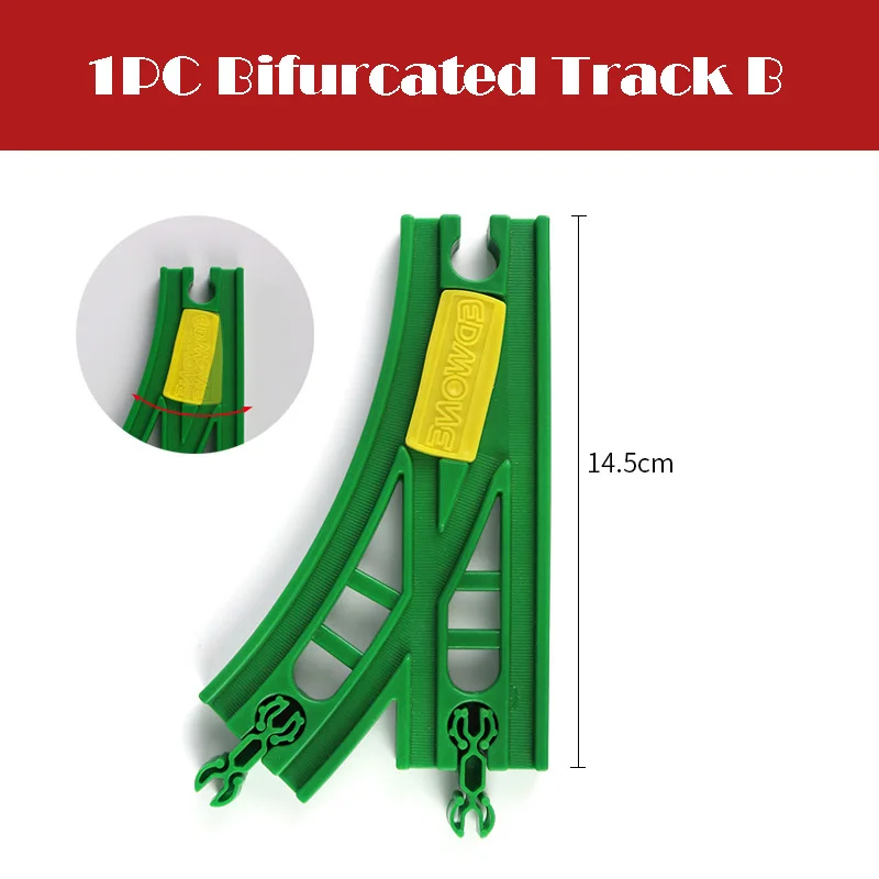 1pcs Wooden Track Parts Beech Wooden Train Track Racing Railway Train Toys Accessories fit for Brand Tracks for Children Gift 21