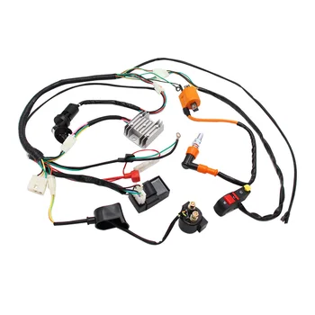 

Replacement for ATV QUAD 150/200/250/300CC High quality Complete Electrics Wiring Harness Loom CDI Coil