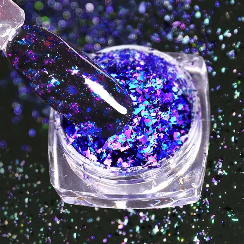 BeautyBigBang блеск для ногтей порошок алюминиевые блестки 0,2 г Bling украшения для ногтей аксессуары украшения Красочный пигмент Dip порошок