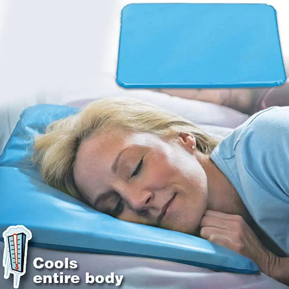 Cooling water Pillow Chilled Natural Comfort Sleeping Aid Body Cool Bed Mat Pad 