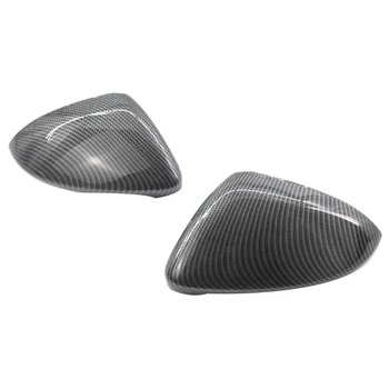 

NEW-Side Mirror Cover Direct Replacement Carbon Fiber Mirror Cover Caps For 2014-2018 Vw Golf Gti Mk7