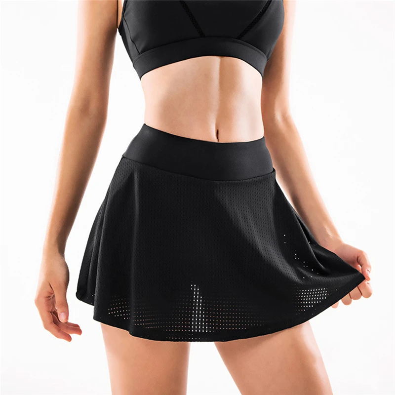

New Women's Skirts Slim High Waist Running Fitness Sports Skirt Female Anti-glare Skirt Pants Hot Sale For Female