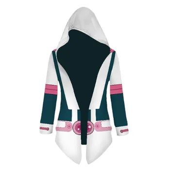 

Anime My Hero Academia Hoodie OCHACO URARAKA Cosplay Costume 3D Print Zipper Jackets Sweatshirts Sportswear