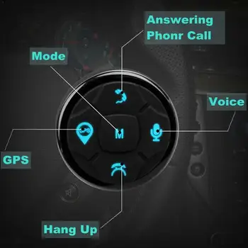 

Universal Car steering wheel remote control Controller Music DVD Key Control Navigation 10 Buttons Remote GPS Radio Wireles K4H6