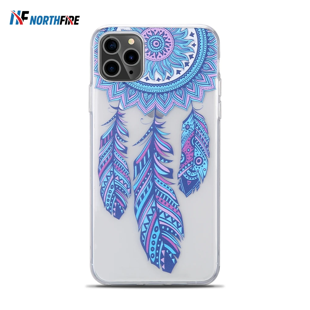 Мягкий чехол из ТПУ с прозрачными цветами для samsung S8/S9/S10 S10 Lite Plus силиконовый