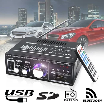 

HiFi Bluetooth Amplifier Home Karaoke Digital Amp For Home Cinema Lossless Audio Subwoofers Speakers Stereo Surround LED Display