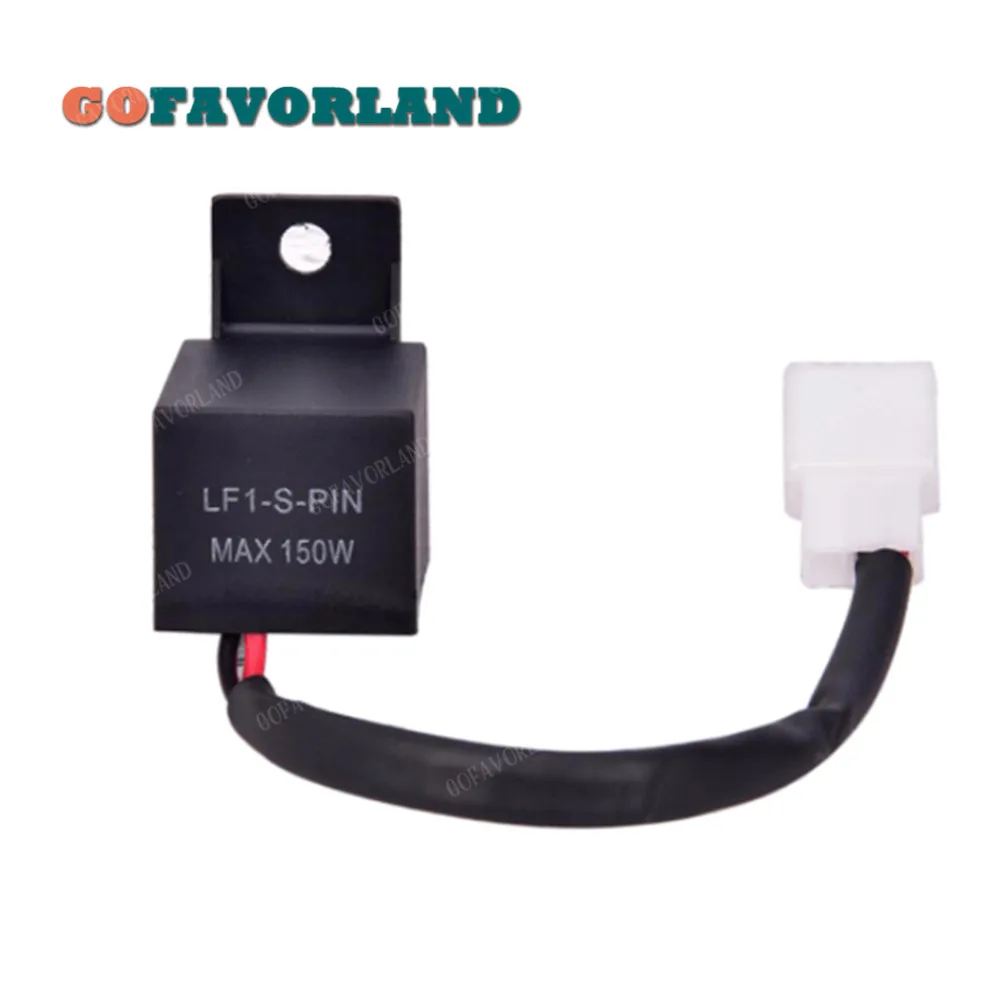 

2pin Hyper Flasher Light LED Blinker Flasher Relay Electronic Indicator Signal Bulb for Honda for Kawasaki for Suzuki for Yamaha